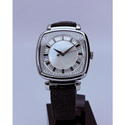 Custom Seiko Mod • Black White MOP Diamond Gondolo • 38mm